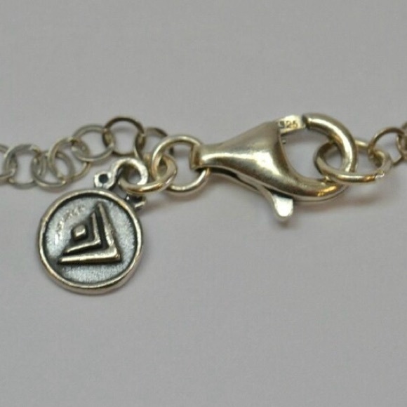 Silpada Sterling Silver Three Disk Swirl Circle Hammered Pendant Necklace 925 - Picture 6 of 12